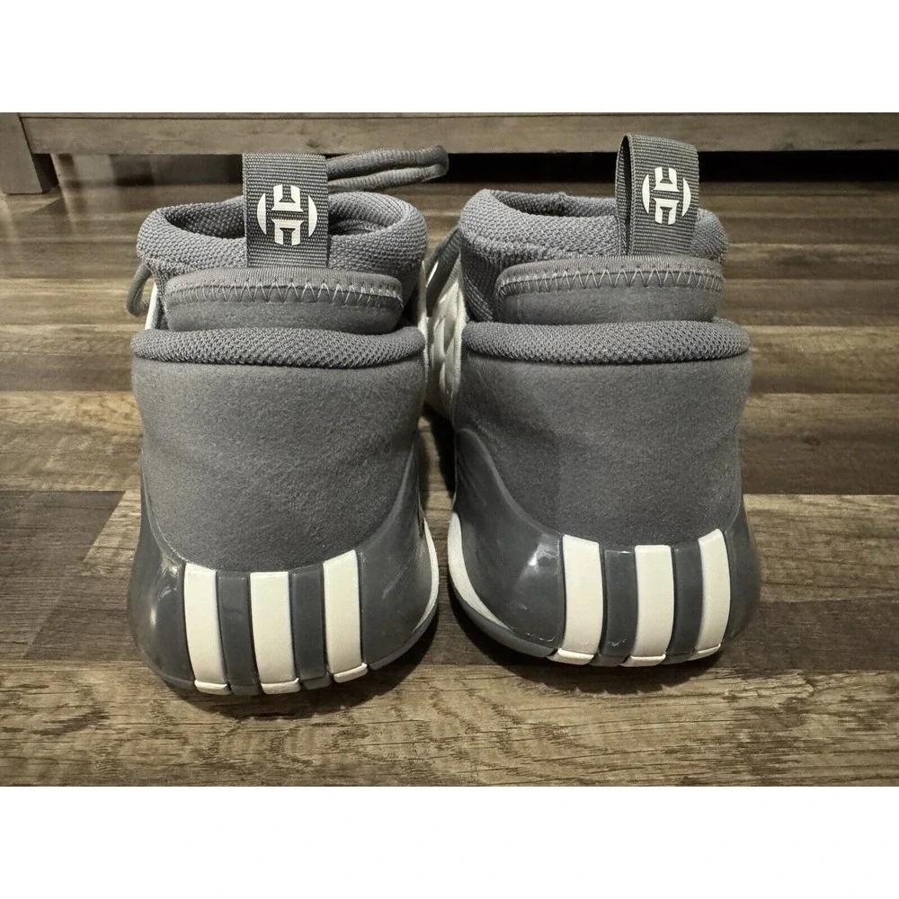 Adidas Harden Volume 7 Chalk‎ White Grey Athletic Shoes Men's Size 12 (IE9257)